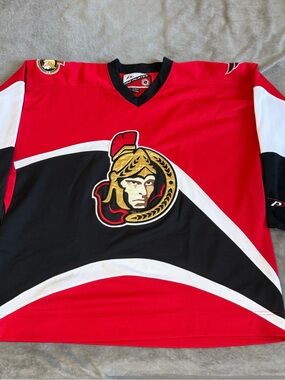 Vintage Pro Player Ottawa Senators Jersey NHL Hockey Red Size XL